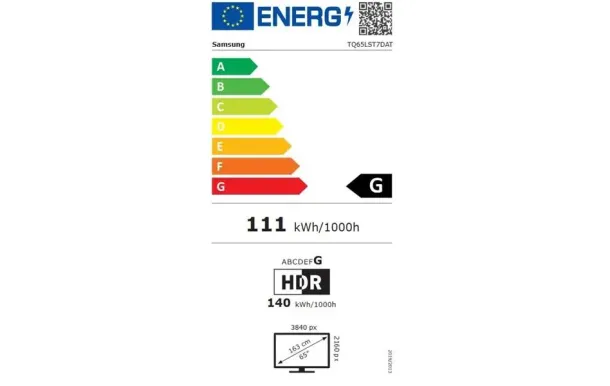 SAMSUNG Téléviseur UHD 4K SA TQ65LST7DATXXC